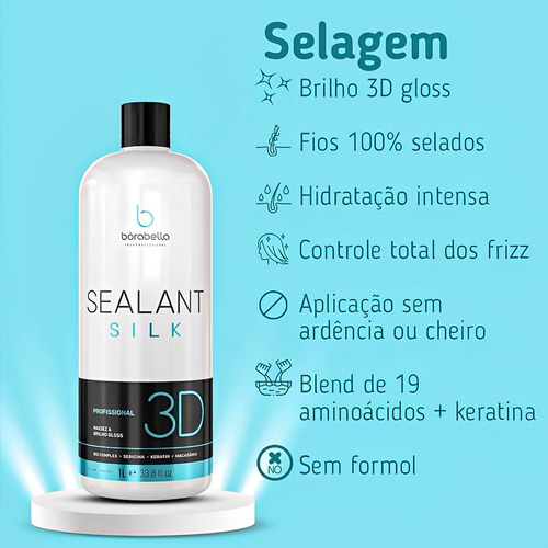 Bora Bella Selagem Hidratação Brilho Sem Friz