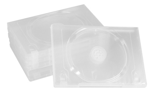 K Caja De Almacenamiento De Cd Transparente De Doble Disco K