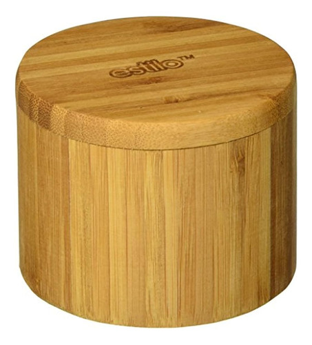 Caja Bambú Xa Especias X1ud Tapas Giratorias 9x7cm