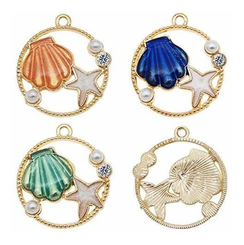 Dije Bisuteria Jjg 30pcs Colores Mezclados Concha Estrella D