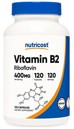 Nutricost Vitamina B2 (riboflavin) 400mg, 120 Jh90n