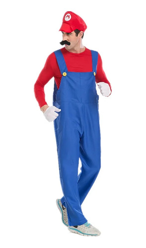 Disfraz De Mario Bros Para Adultos Cosplay Halloween 