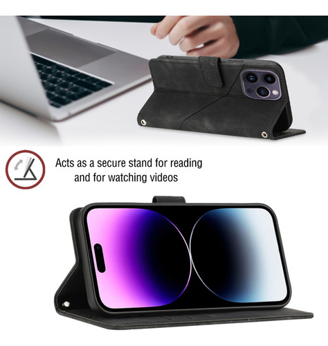 Funda Tipo Cartera Multifuncional De La Serie Umidigi Con Puntales Ajustables Y Correa De Hombro Desmontable, Ranuras Para Tarjetas