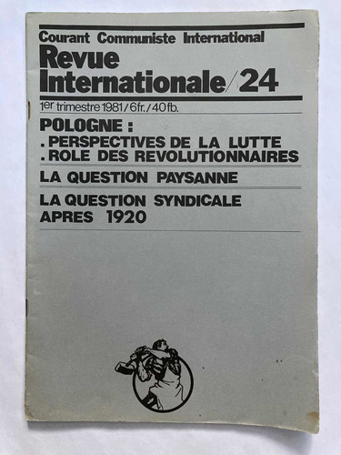 C. C. I.. Revue Internationale. 13 Ejemplares. 1981-1986.