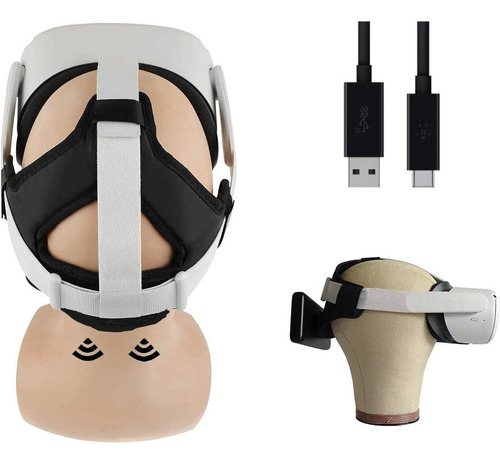 Accesorio 3 En 1 Para Oculus Quest 2 - Correa Cómoda, Base M
