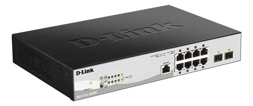 Switch D-link 10 Portas 10/100/1000mbps Dgs-1210-10/me Preto