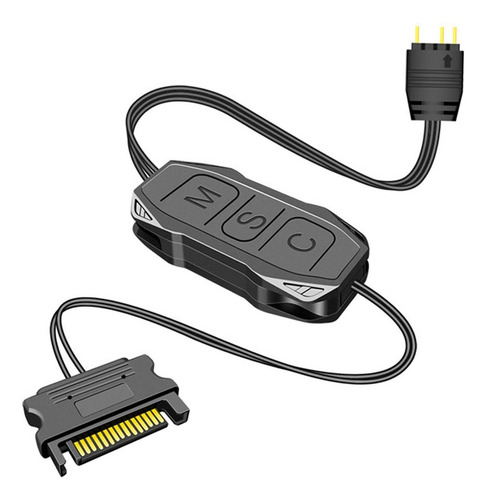 Controlador Argb De 5v, Botón De 3 Pines, Fuente De