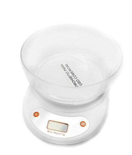 Balanza Digital De Cocina Con Bowl 3 Kilos Premium