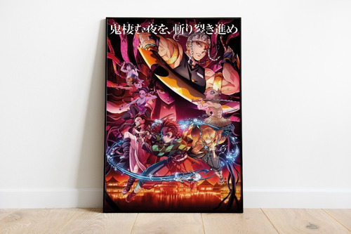 Vinilo Decorativo 30x40cm Poster Demon Slayer Manga Anime 12