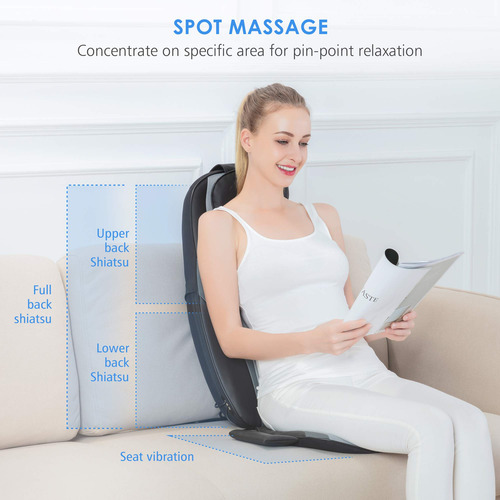 Masajeador De Espalda Comfier Modelo Shiatsu Almohadilla Cal Color