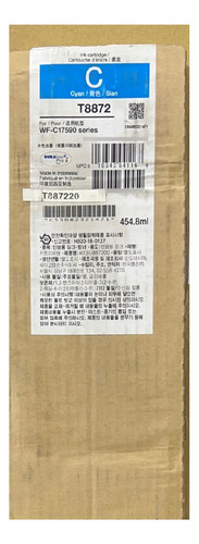 Cartucho Epson T8872 Cyan. Wf-c17590 Series T887220