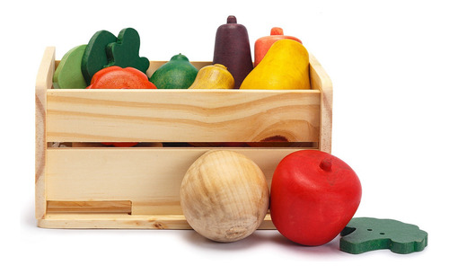 Caixa De Frutas, Legumes E Verduras, De Madeira, Da Lume