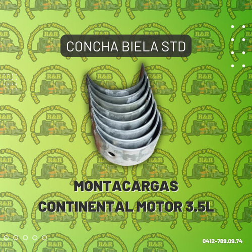 Concha Biela Std Montacargas Continental Motor 3.5l