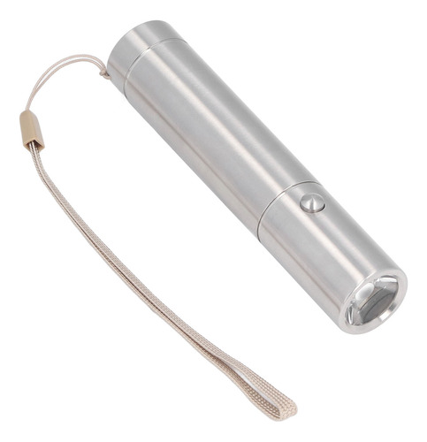 Mini Linterna Portátil De Acero Inoxidable, 3 Modos Y