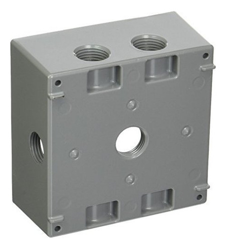 Hubbell-bell 2-inch Deep 2-gang 5 Outlet 31 Pulgadas Res