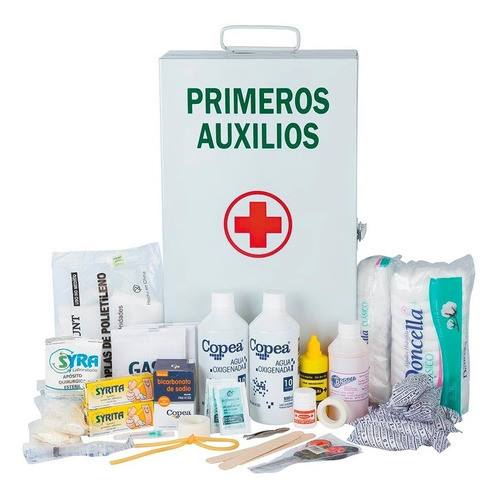 Botiquín De Primeros Auxilios Metal 80 Items Apto Para Local