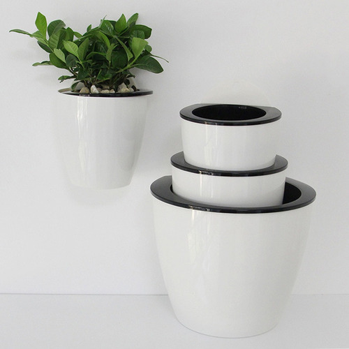 . Jardinera For Colgar En La Pared Metro Blanco
