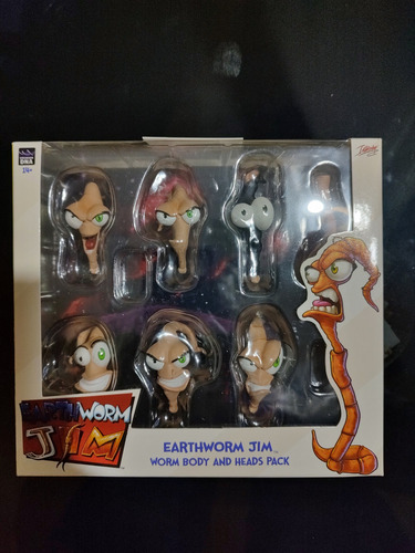 Premium Dna: Earthworm Jim Worm Body & Jim Heads Pack