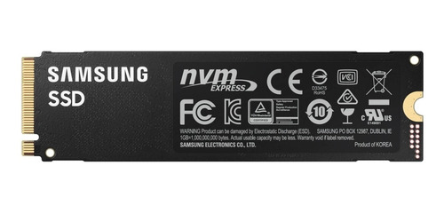 Disco sólido interno Samsung 980 PRO MZ-V8P1T0B 1TB negro