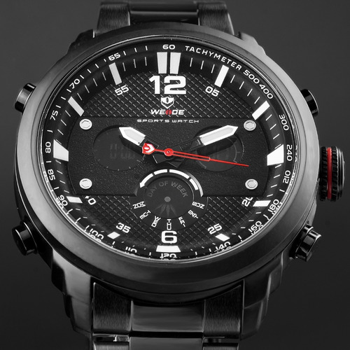 Relógio Masculino Weide Anadigi Preto 10137