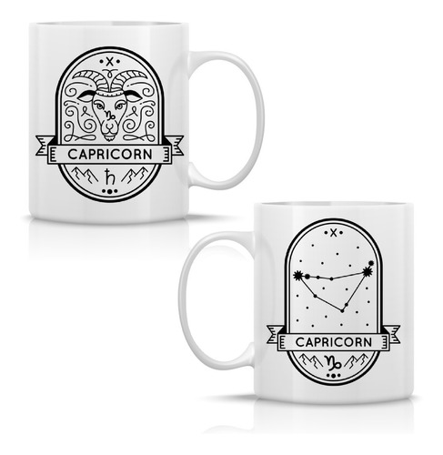 Taza Capricornio Signo Zodiacal Zodiaco Horóscopo