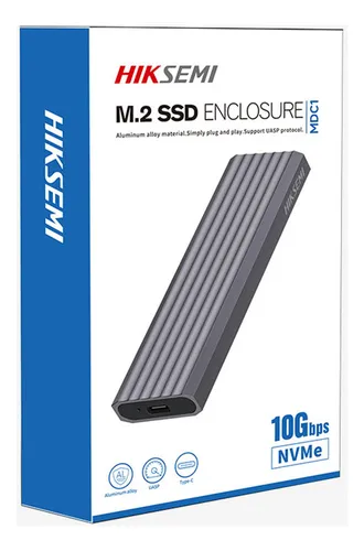 Carry Case Externo Hiksemi Mdc1 Ssd M.2 Usb C Y A Nvme Gris