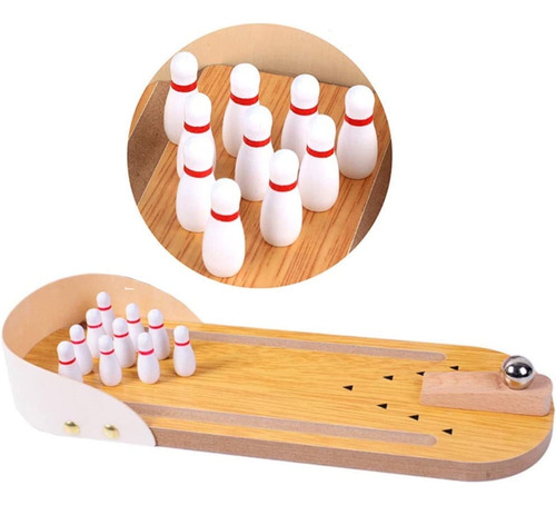 Juego De Minibolos De Madera Para Interiores Y Oficinas, Div