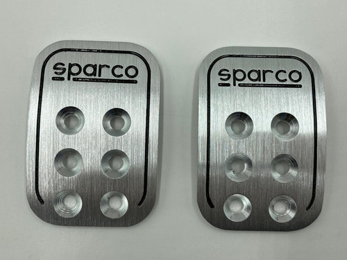 Imagen 6 de 6 de Pedales Sparco Carro Aluminio Con Gomas O Sin Gomas, Nuevos