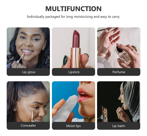 Tubos Pequeños De Brillo De Labios, 5 Unidades, 6 Ml, Botell