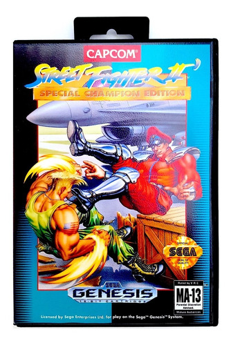 Sega Genesis Street Fighter Ii Sp Champion Ed 1992 Impecable