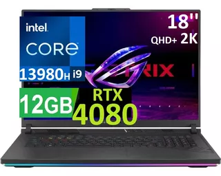 Asus Rog Strix G18 2k Ci9-13980hx 16gb 1tb Ssd Rtx4080 12gb