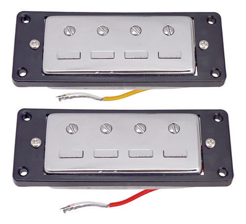 Set Mini Humbuckers Para Bajo Eléctrico - Cuello Y Puente -