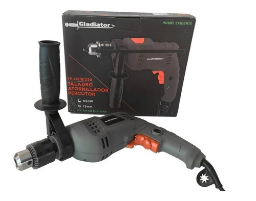 Taladro Atornillador 13mm Electrico Percutor 650w Gladiator