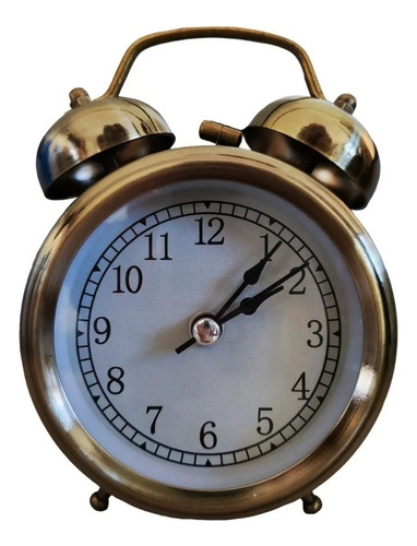 Reloj Vintage Despertador Retro Alarma Iluminado 2 Campanas