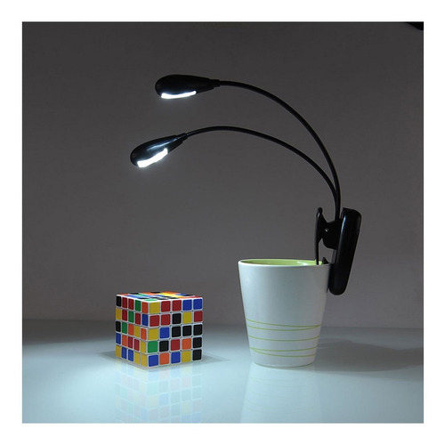Luminária Tipo Clip 2 Braços 8 Leds