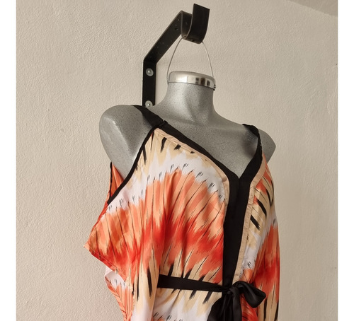 Blusa Hombros Descubiertos Bluson Satin Mujer Talla S - M
