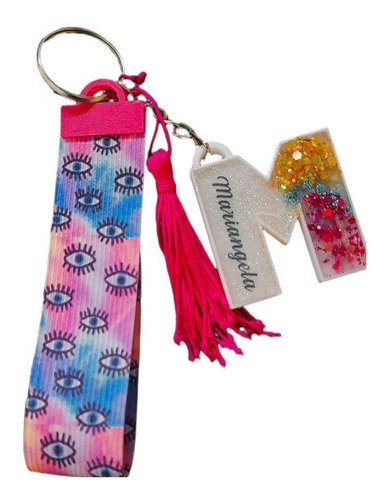 Imagen 6 de 7 de Llaveros En Resina Con Gliters Y Accesorios Personalizados