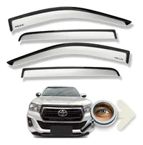 Comprar Hilux 2016 2022 Deflectores Ventana Gris Plata Tuningchrome