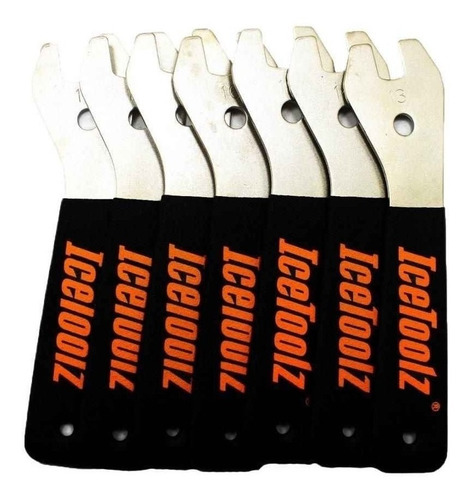 Imagem 2 de 4 de Kit Chaves Para Cone Ice Toolz 47x7 Cr-mo 7 Peças 13mm- 19mm