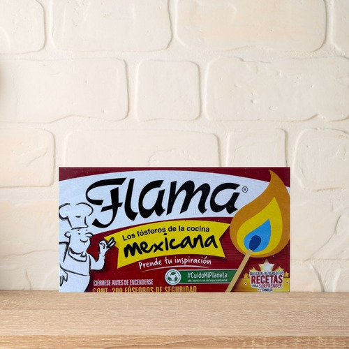 Fósforos Flama 200 Caja Completa 100 Cajetillas