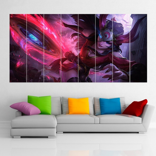 Cuadro Poliptico Sivir Luna De Sangre Art Xxl 192cmx100cm