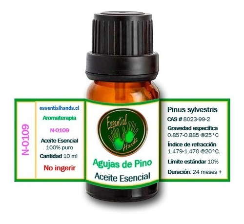 Imagen 1 de 1 de Agujas De Pino 10 Ml - Aceite Esencial - Aromaterapia