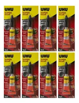 Comprar 8 Pegamentos Uhu Superglue Adhesivo Super Rapido Fuerte 3g 