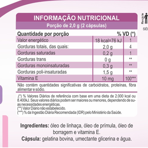 Ômega 3-6-9 Mulher - 2x 60 Cápsulas - Unilife