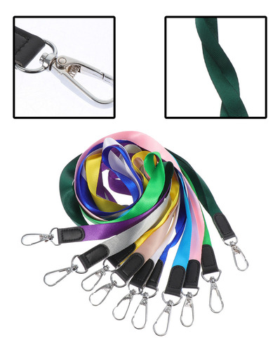 10 Unidades De Cordones For Colgar En El Cuello Con Tarjeta