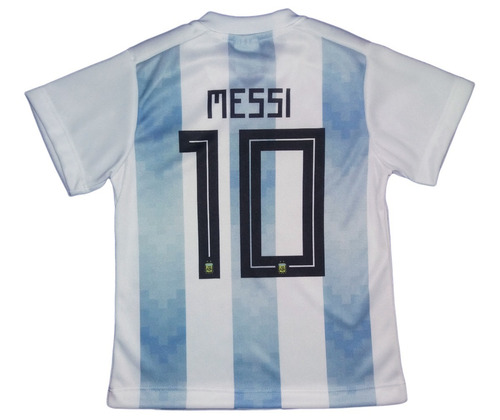 Camiseta De Futbol Argentina Niños Personalizadas X 16