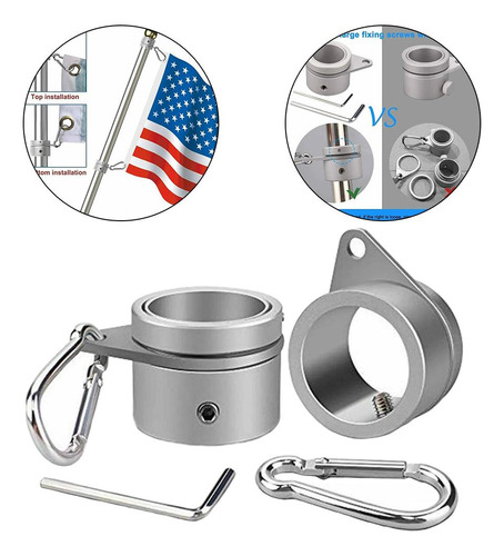 Anillos De Aleación De Aluminio Para Postes De Bandera,