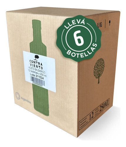 Aceto Balsámico Laur Contraviento 250 Ml X 6 U