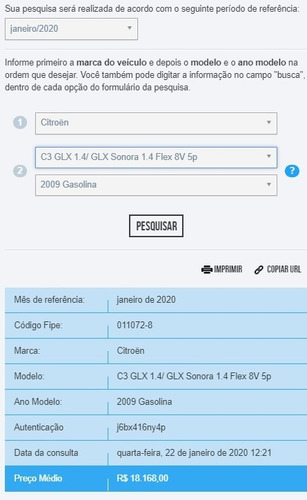 Citroën C3 2009 1.4 8v Glx Flex Azul 5p