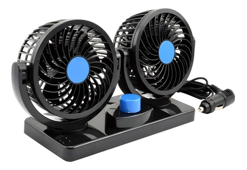 360 Grados Doble Ventilador Para Auto Carro Coche 12v